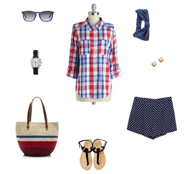 How She'd Wear It with Style and Cheek - Picnic Plaid Button Down | Picnic Plaids