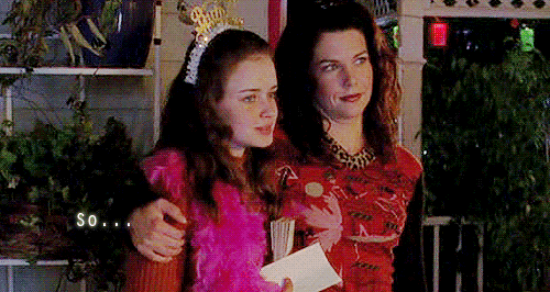 Lorelai and Rory gif | Gilmore Girls is on Netflix. Consider your schedule filled.